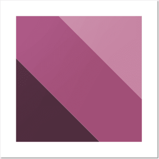 Lavender, Magenta, Wine Diagonal Posters and Art